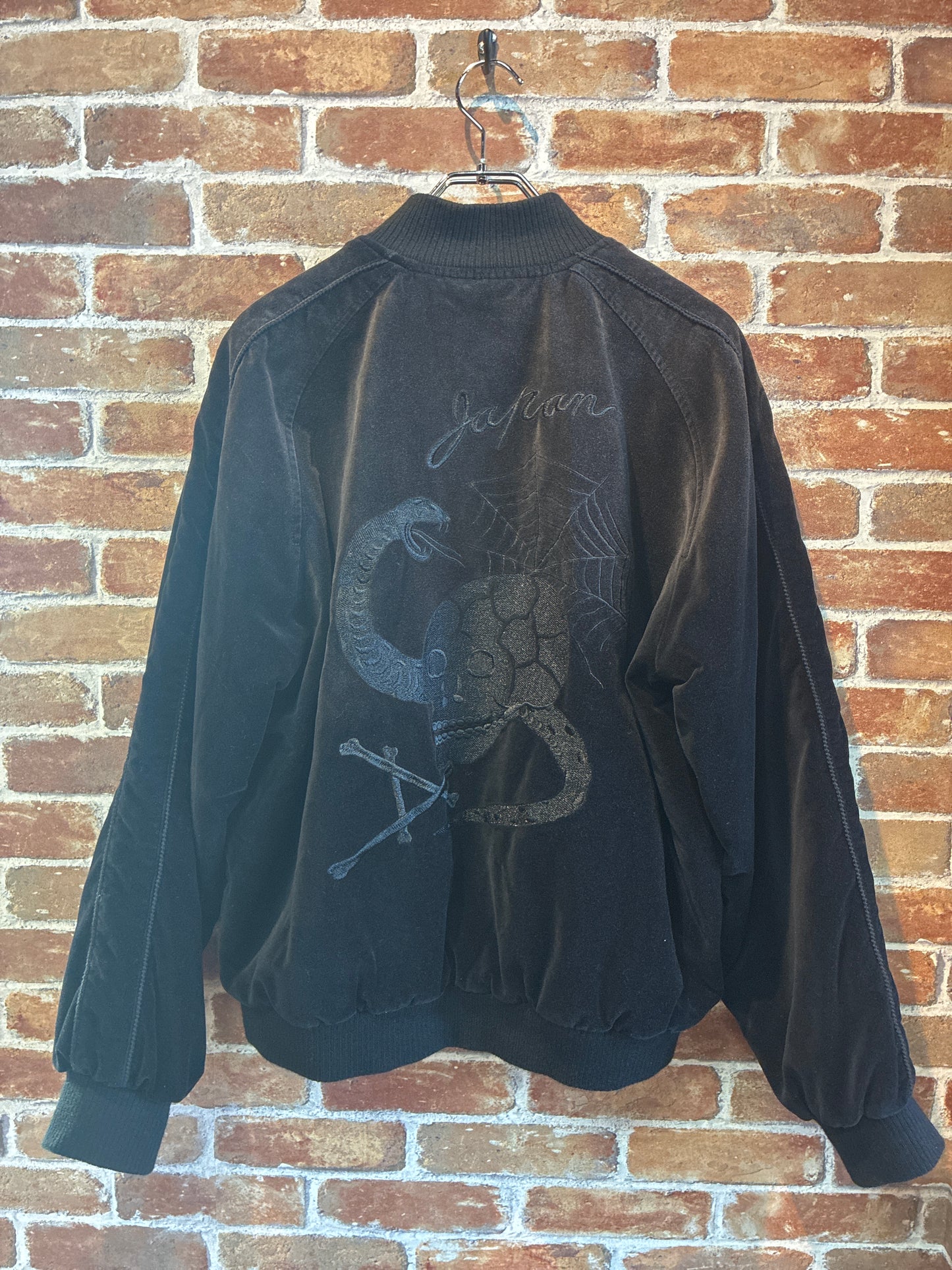 ADAM PATEK aged velour souvenir jacket