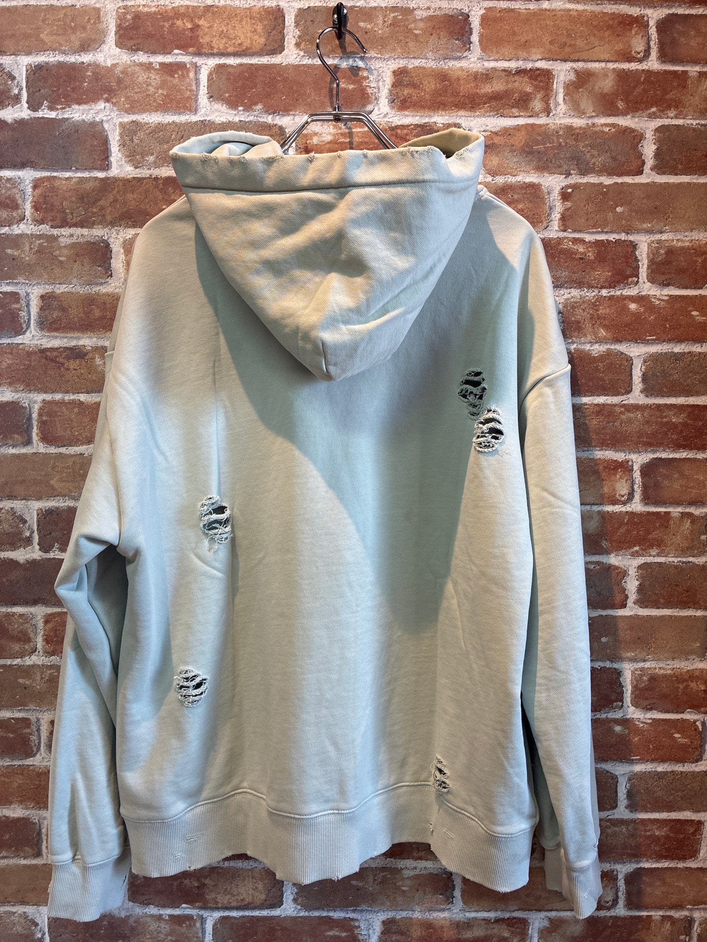 Many men many minds ヴィンテージダメージルーズパーカー