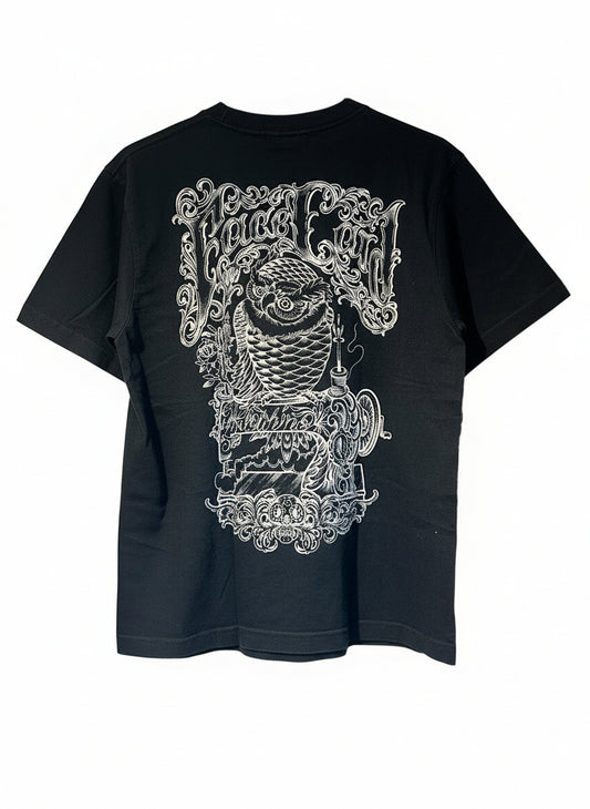 (USED) Kustomstyle So.Cal フロントフクロウデザインTシャツ ブラックM