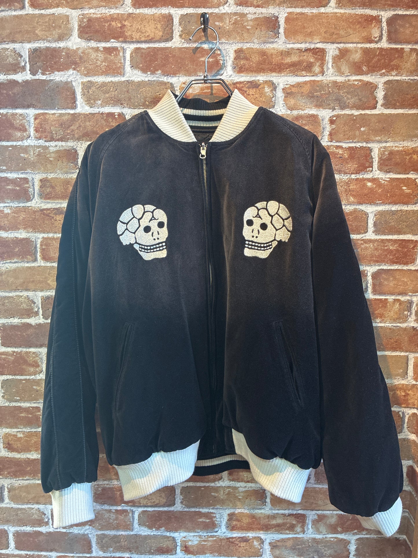 ADAM PATEK  aged velour souvenir jacket