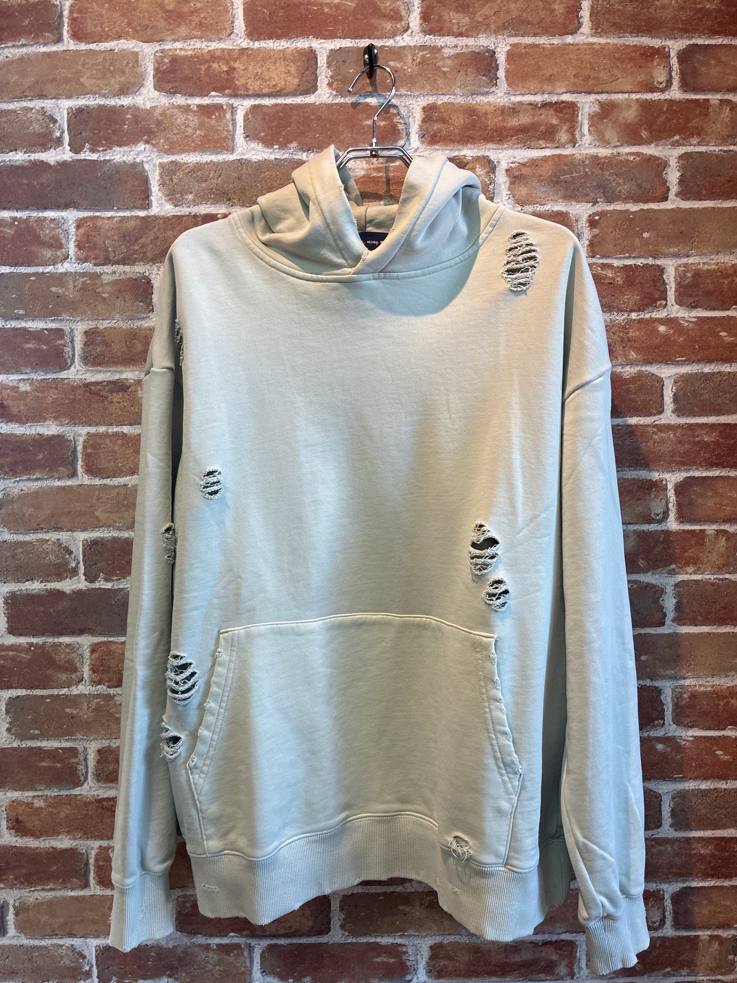 Many men many minds ヴィンテージダメージルーズパーカー