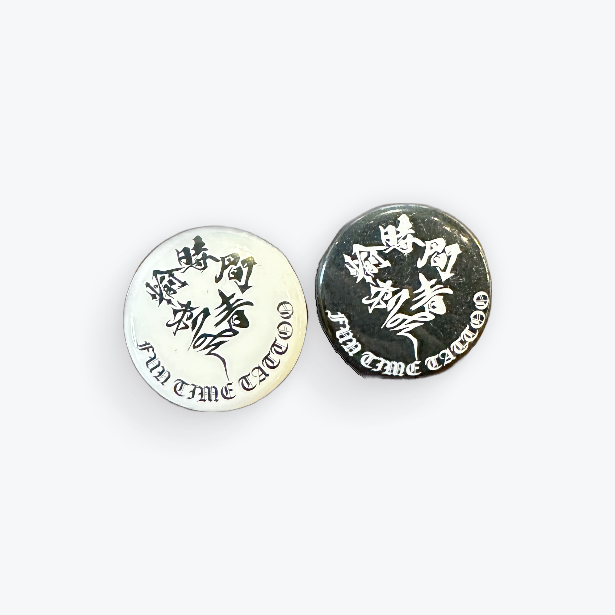 FUN TIME TATTOO ORIGINAL 缶バッジ2個セット 安全ピン25mm