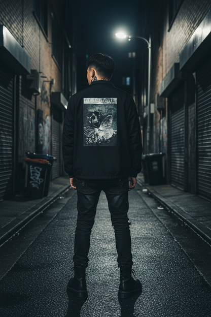 路地でのバックプリント