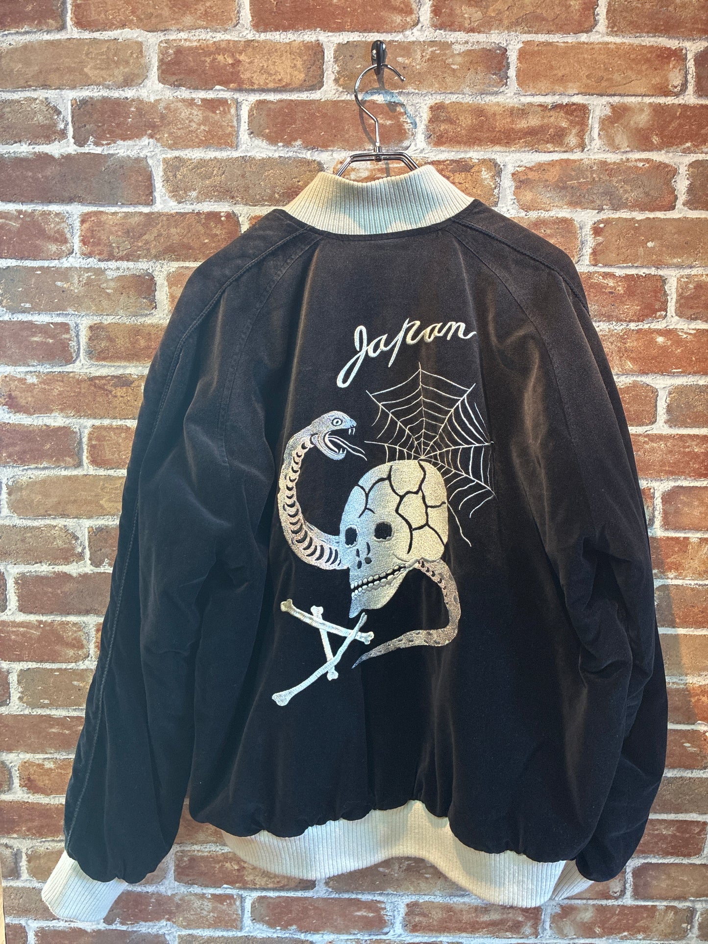 ADAM PATEK  aged velour souvenir jacket