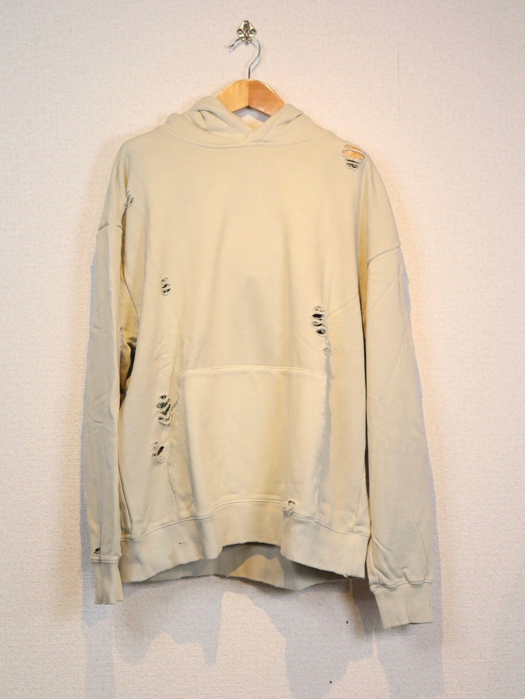 Many men many minds ヴィンテージダメージルーズパーカー