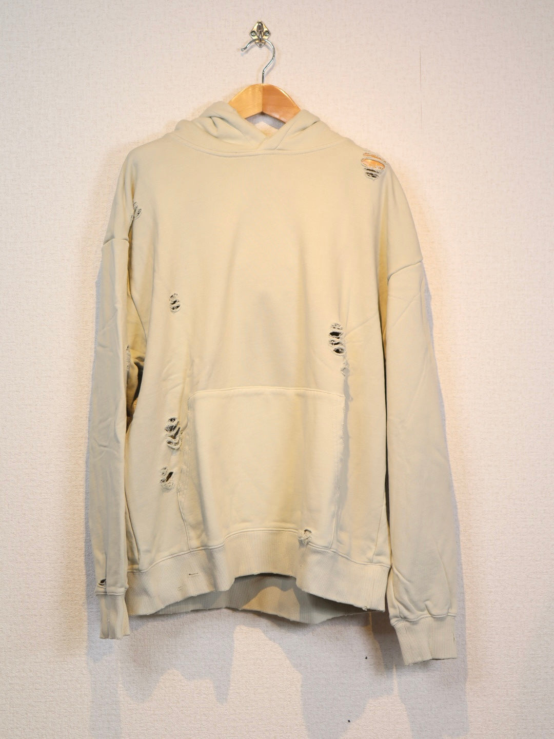 Many men many minds ヴィンテージダメージルーズパーカー