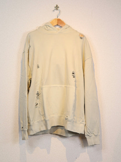 Many men many minds ヴィンテージダメージルーズパーカー