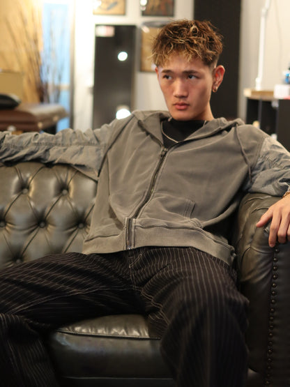 MMMM ヴィンテージ加工/ZIPパーカー