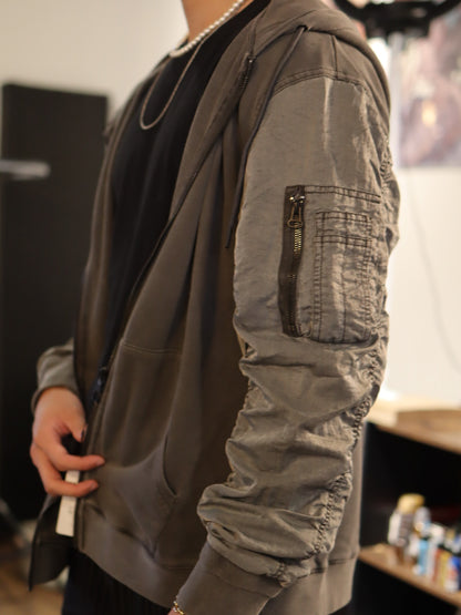 MMMM ヴィンテージ加工/ZIPパーカー