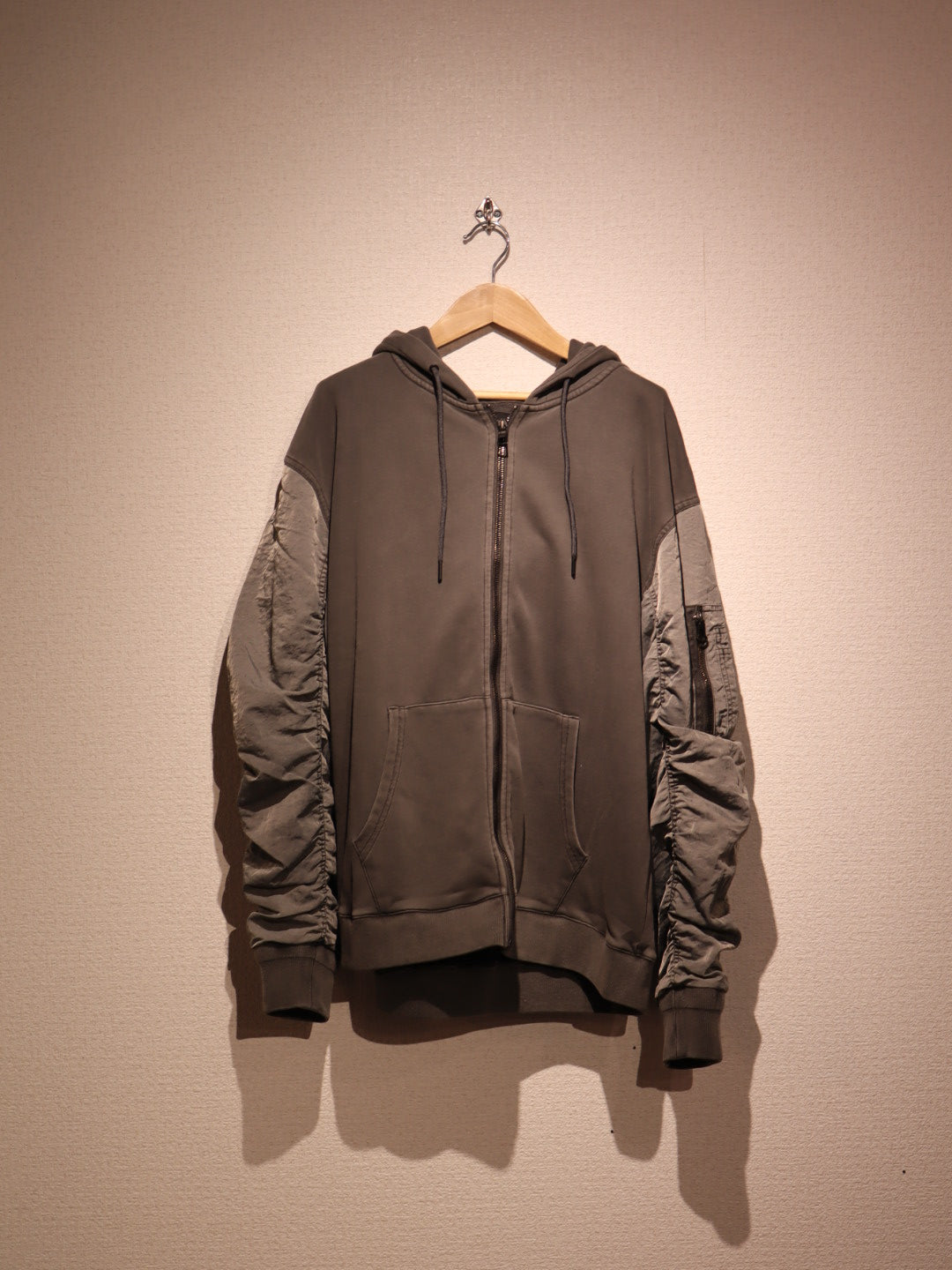 MMMM ヴィンテージ加工/ZIPパーカー