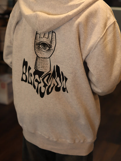 BLASTOU EYE HAND ZIP HOODIE