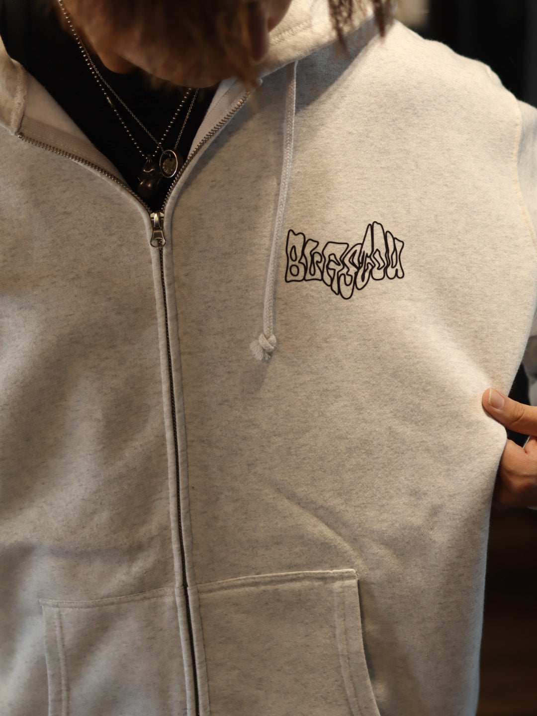 BLASTOU EYE HAND ZIP HOODIE