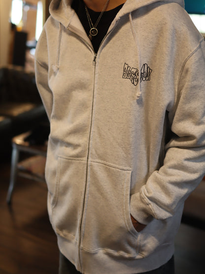 BLASTOU EYE HAND ZIP HOODIE