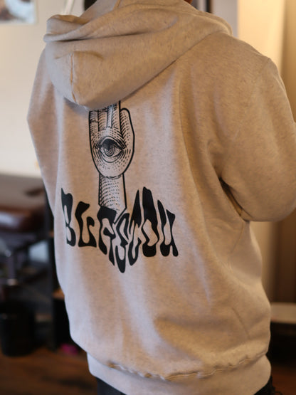 BLASTOU EYE HAND ZIP HOODIE