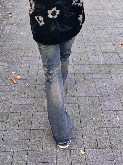 NO BRAND フレアジーンズ