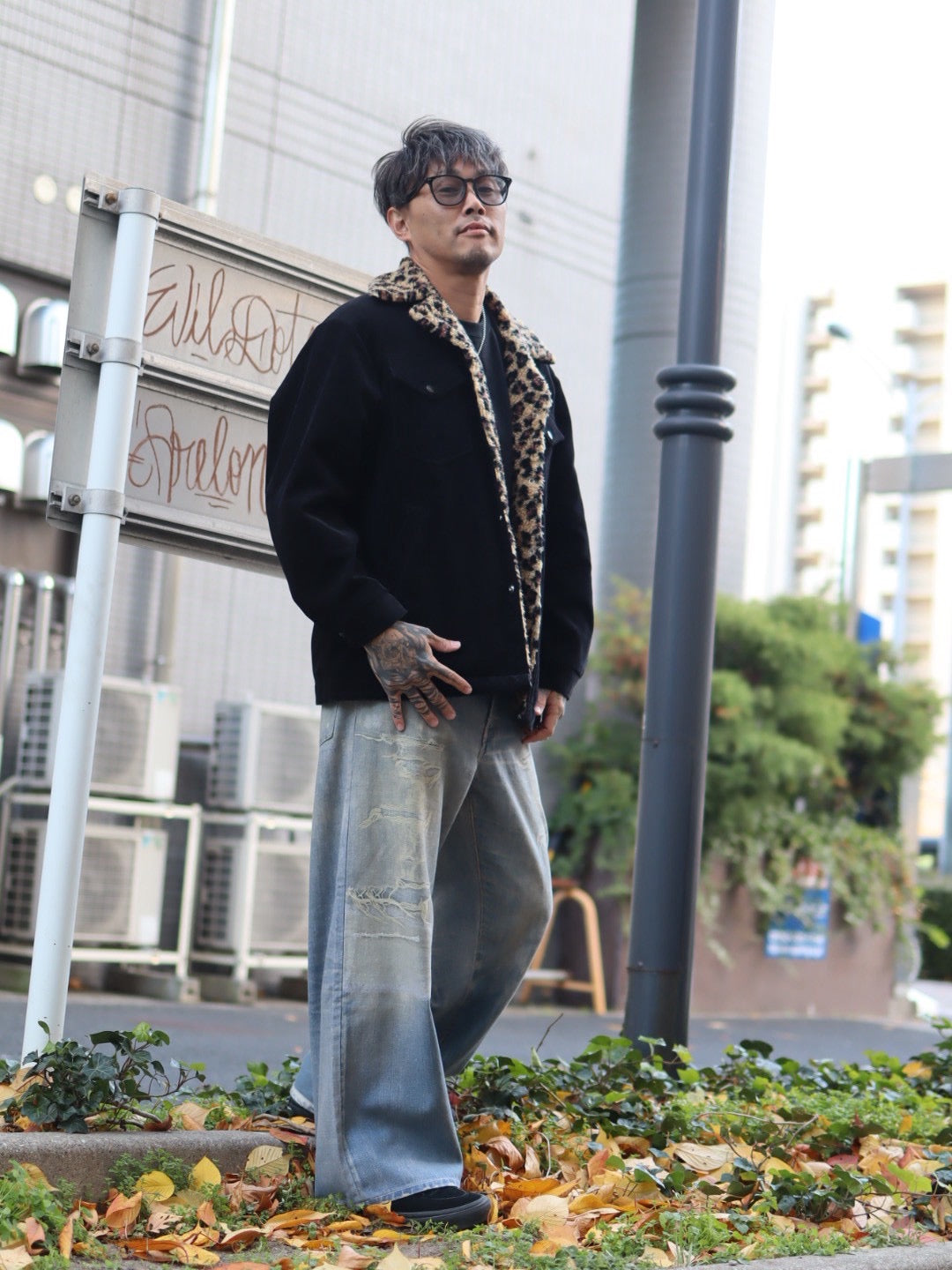 (USED)WACKO MARIA×Wrangler豹柄ジャケット