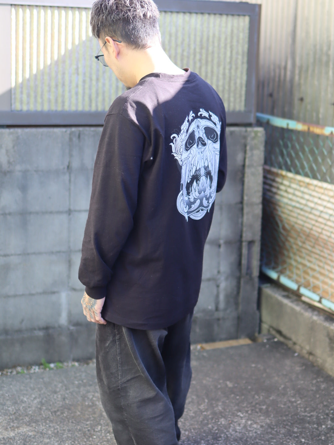 ［受注生産］BLASTOU SKULL LONG TEE