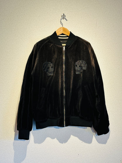 ADAM PATEK  aged velour souvenir jacket