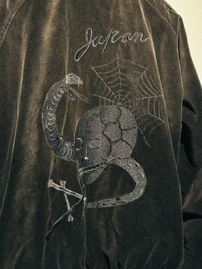 ADAM PATEK  aged velour souvenir jacket