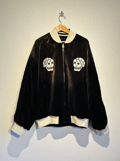 ADAM PATEK  aged velour souvenir jacket