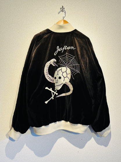 ADAM PATEK  aged velour souvenir jacket