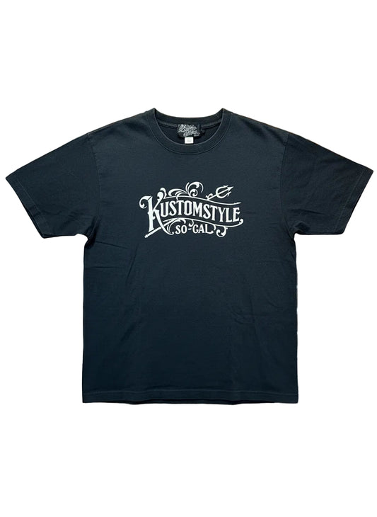 (USED) Kustomstyle So.Cal フロントロゴ入りTシャツ　ブラックM