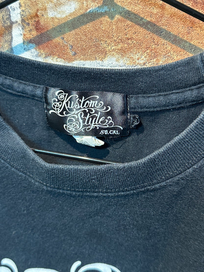(USED) Kustomstyle So.Cal フロントロゴ入りTシャツ　ブラックM