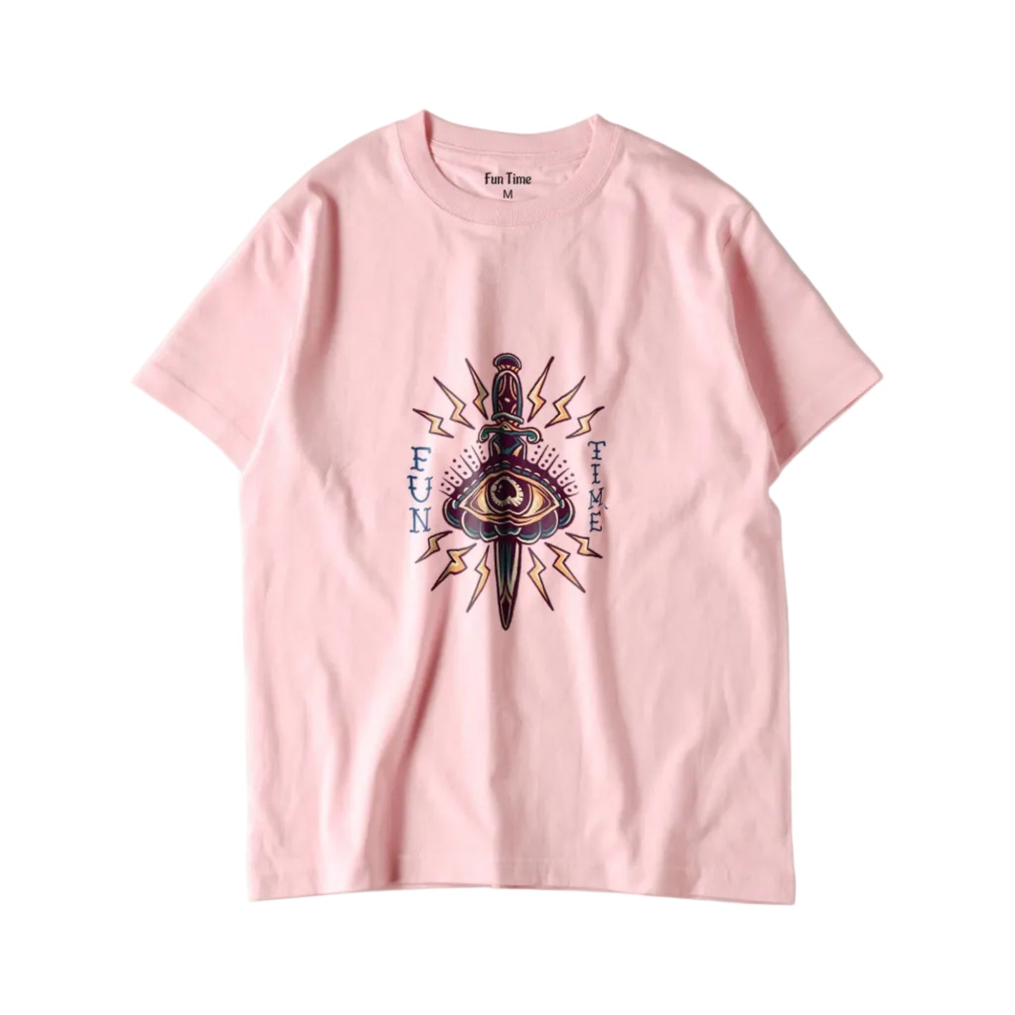 Fun Time レディースピンクTシャツ pastel-pink image